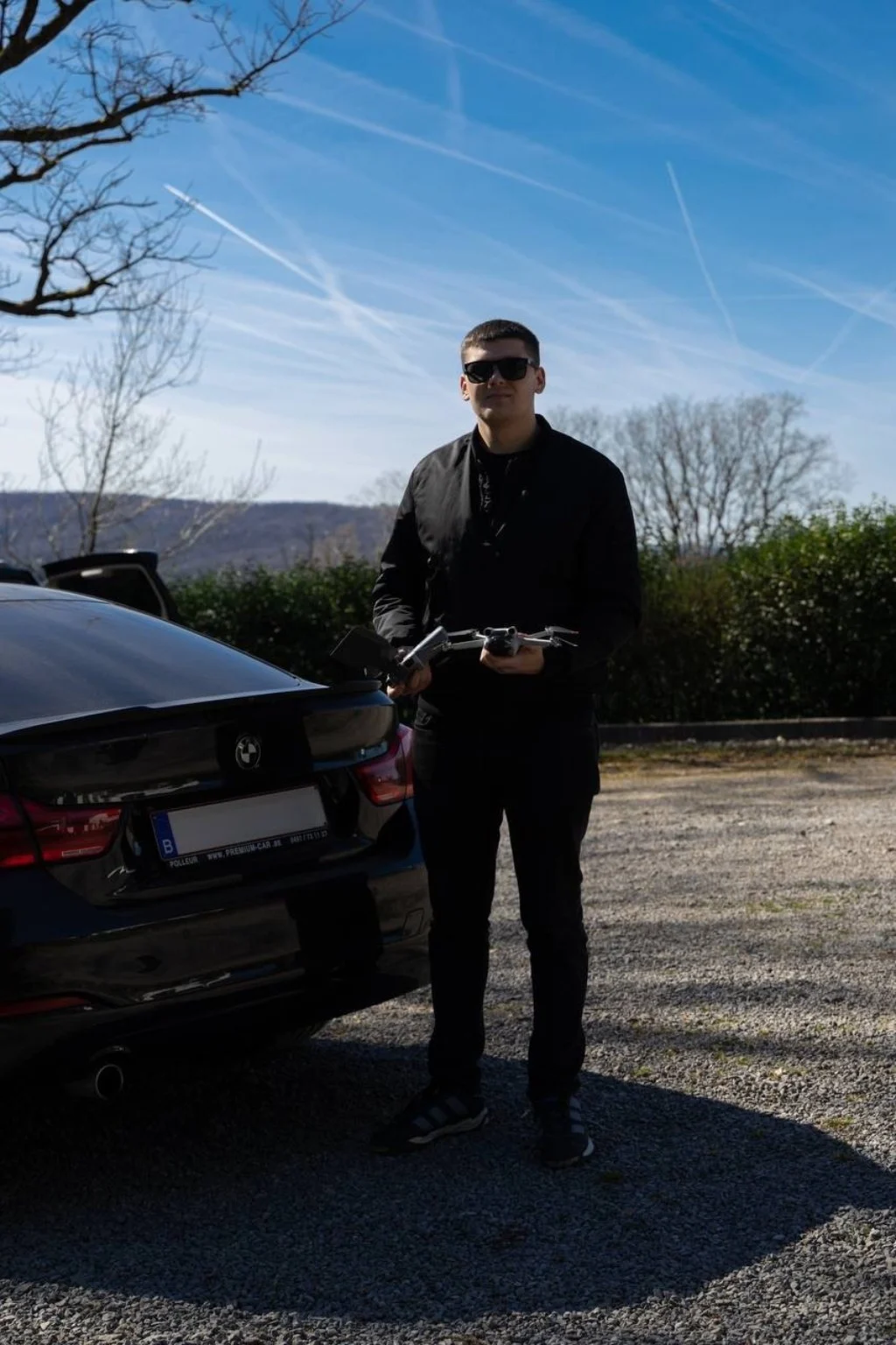 Andrii with professional drone equipment